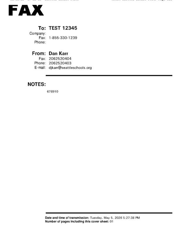 fax page