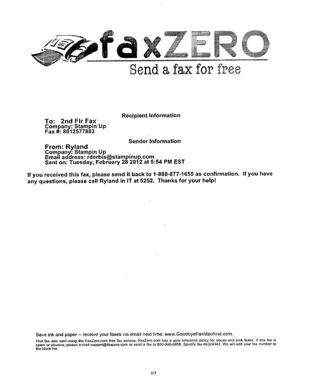 Fax page