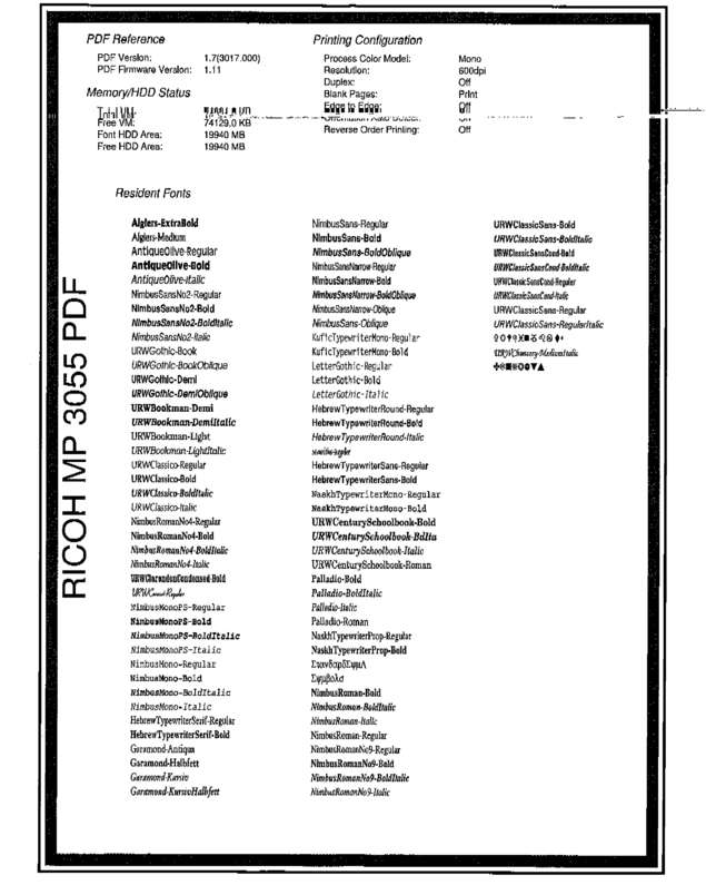 Fax page