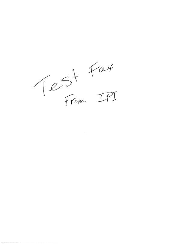 Fax page