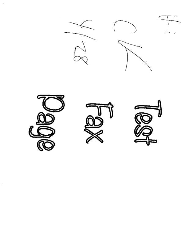Fax page