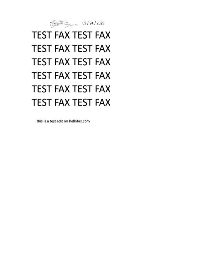 fax page