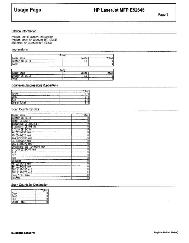 Fax page