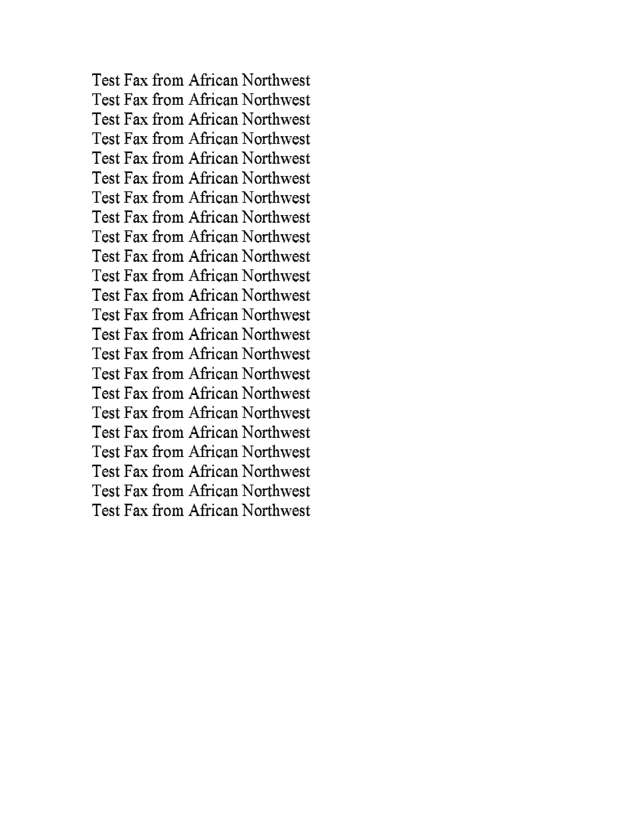 Fax page