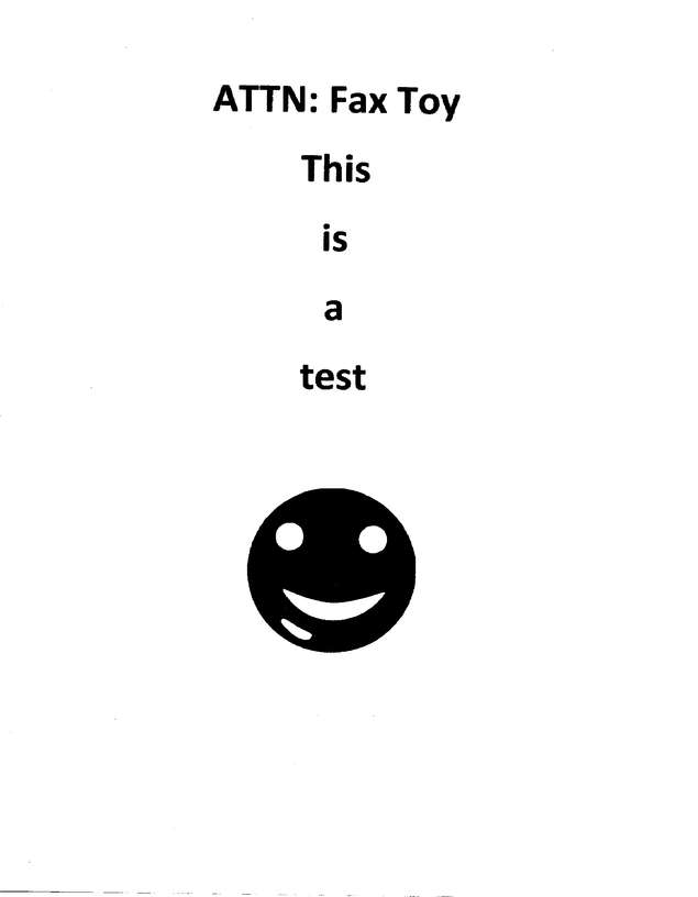 Fax page