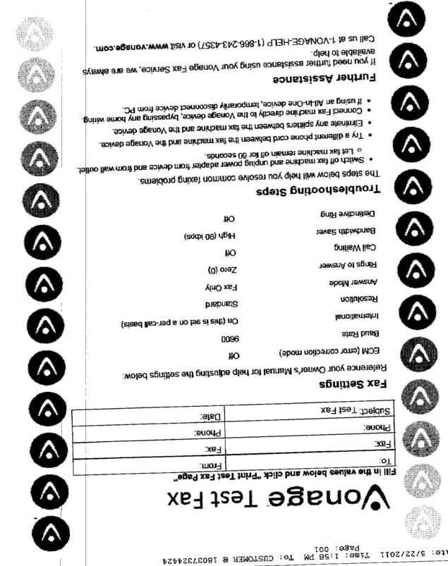 Fax page