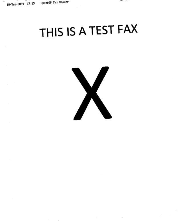 Fax page