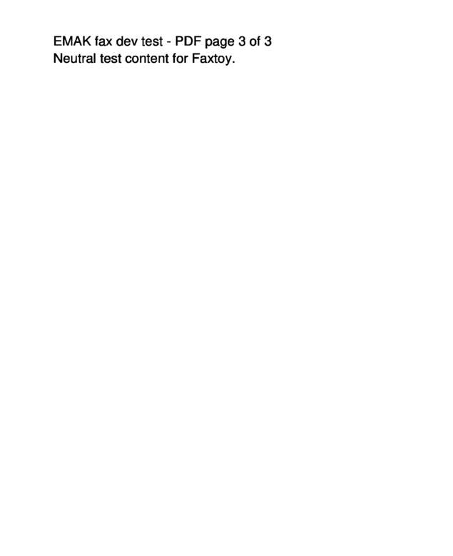 Fax page