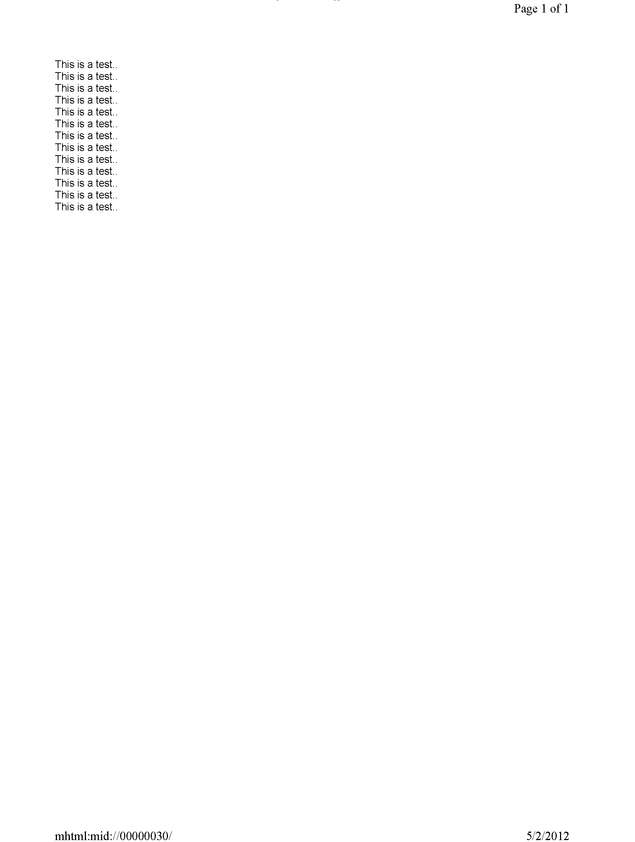 Fax page