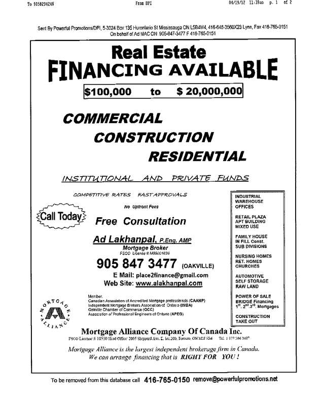 Fax page