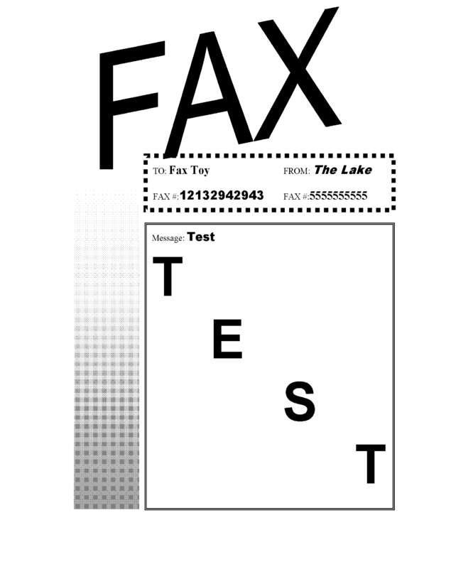 Fax page