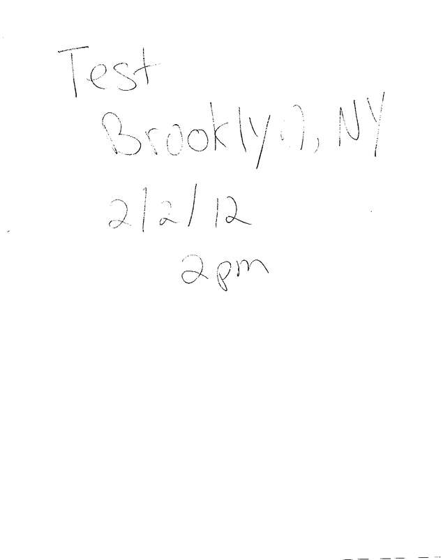 Fax page