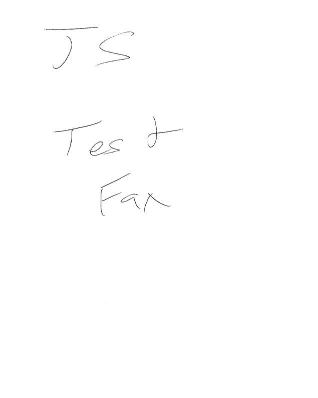 Fax page