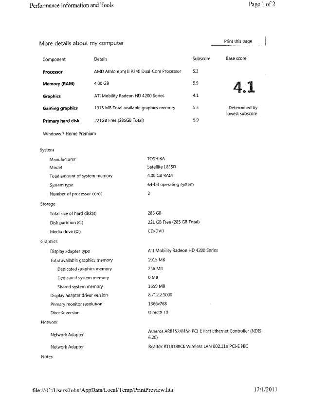 Fax page