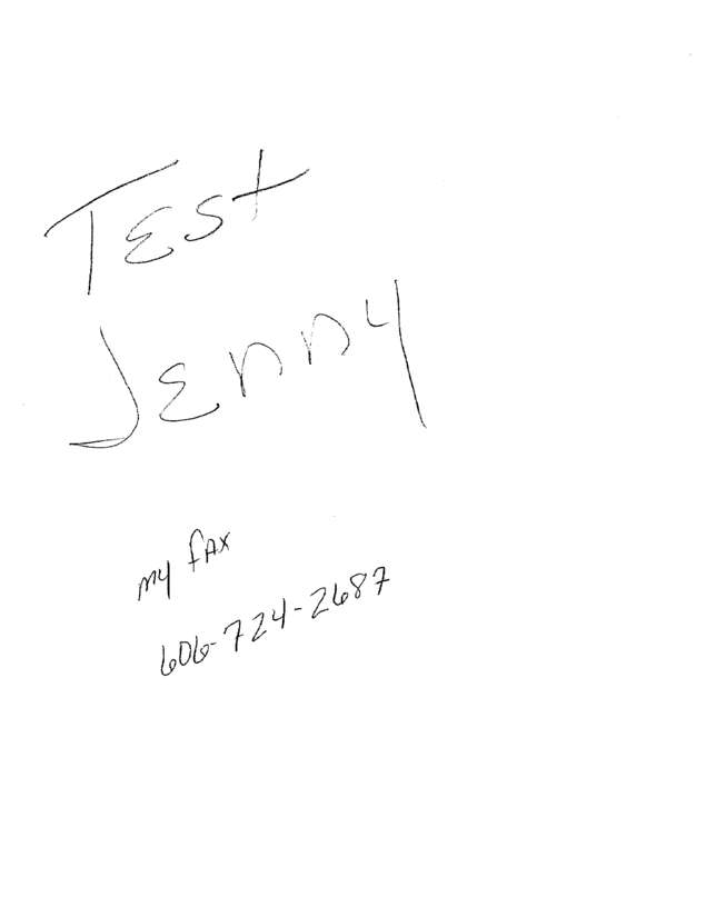 Fax page