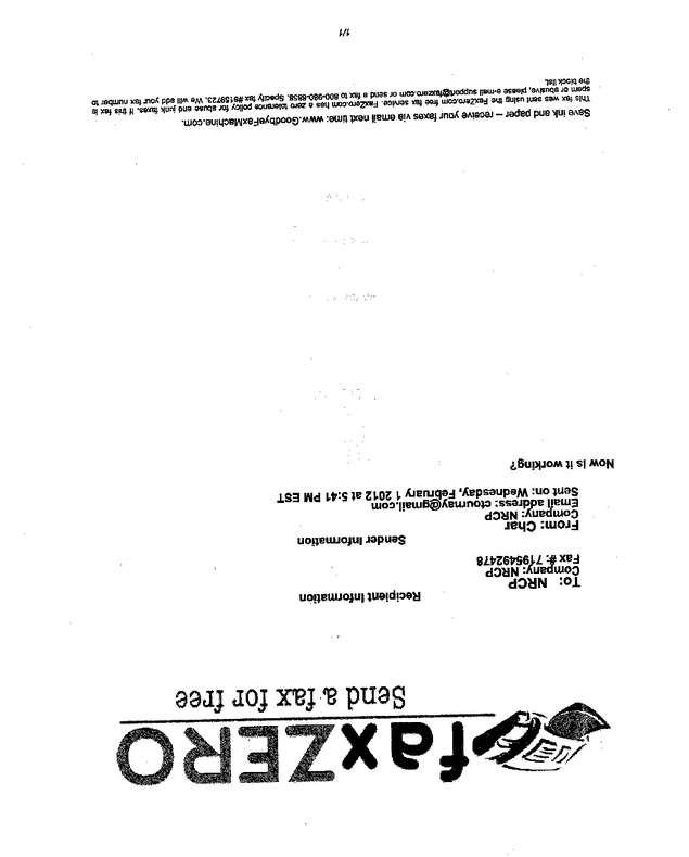 Fax page
