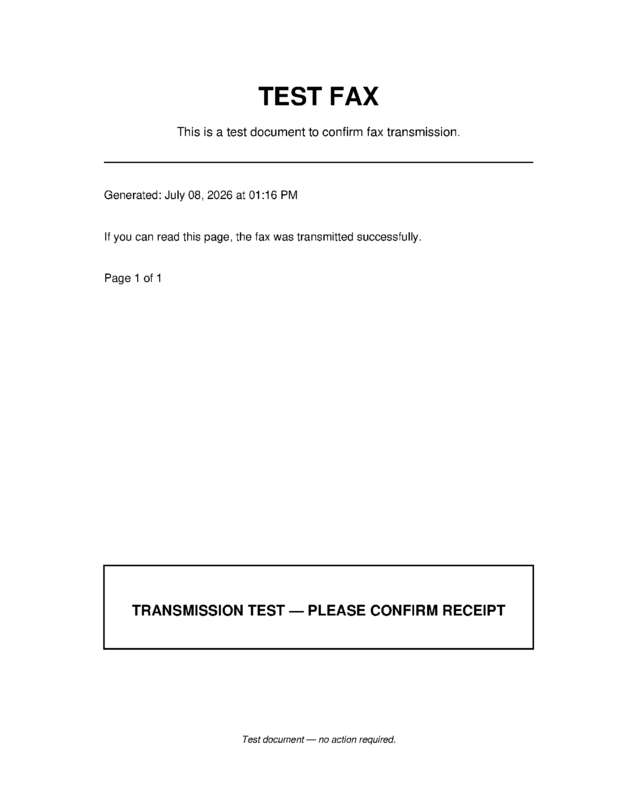 fax page