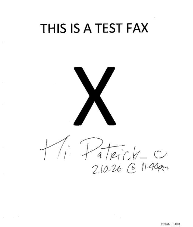 fax page