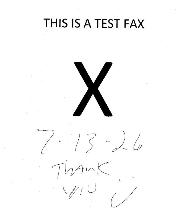 Fax page