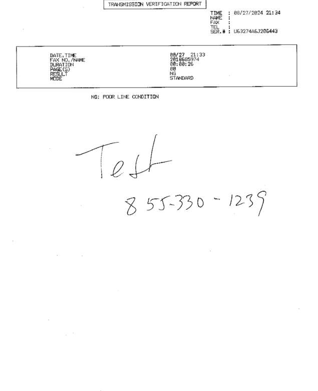 Fax page