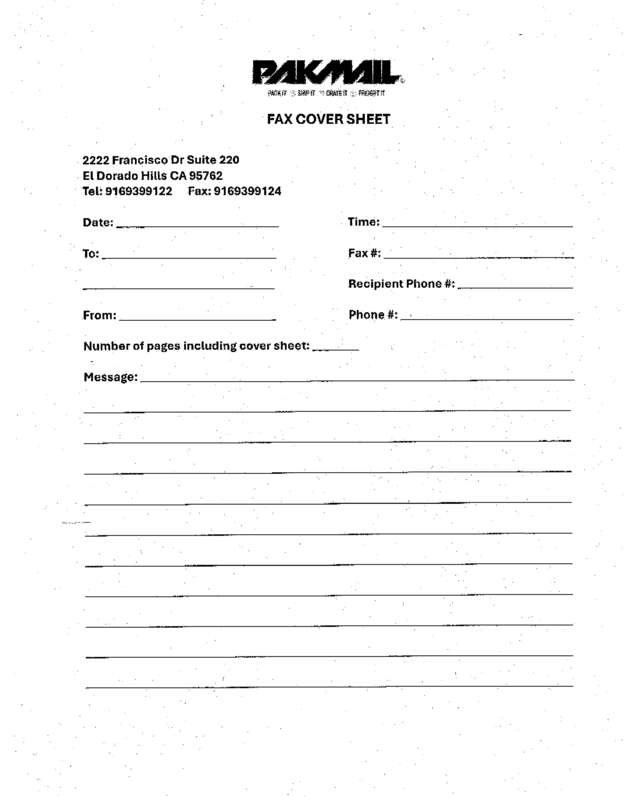 Fax page