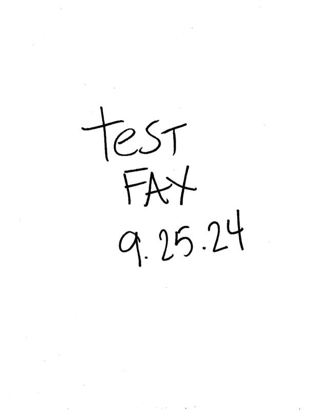 Fax page