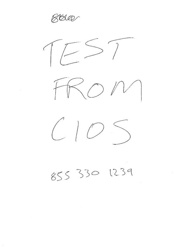 Fax page