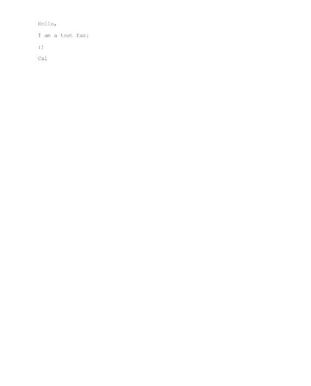 Fax page