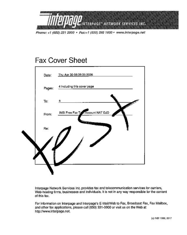 fax page