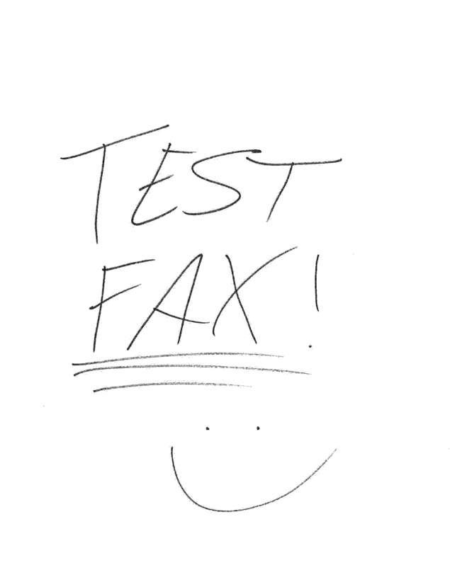 Fax page