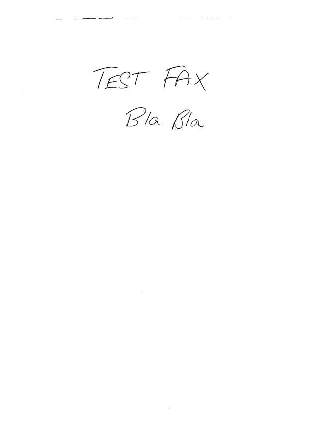 Fax page
