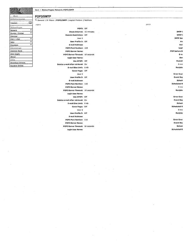 Fax page