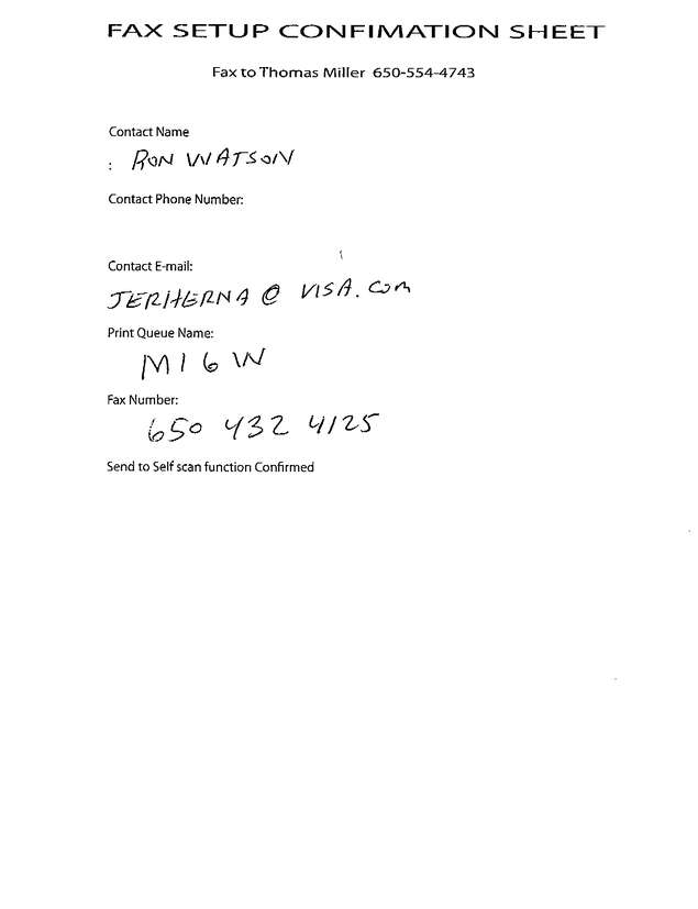Fax page