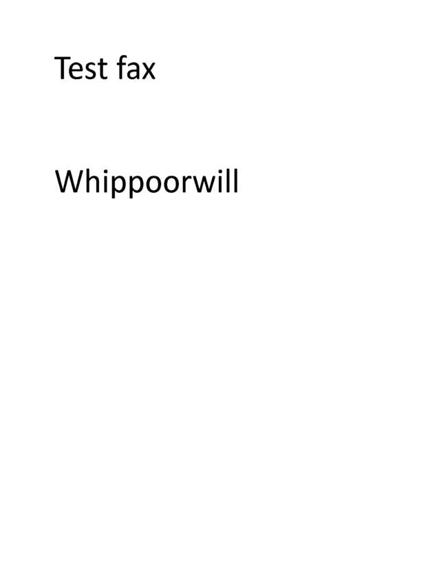 Fax page