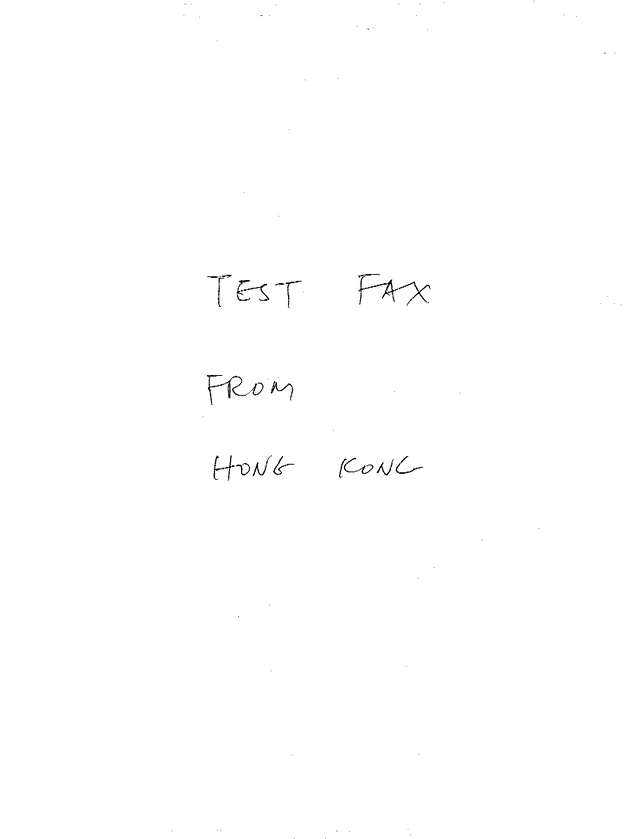 Fax page