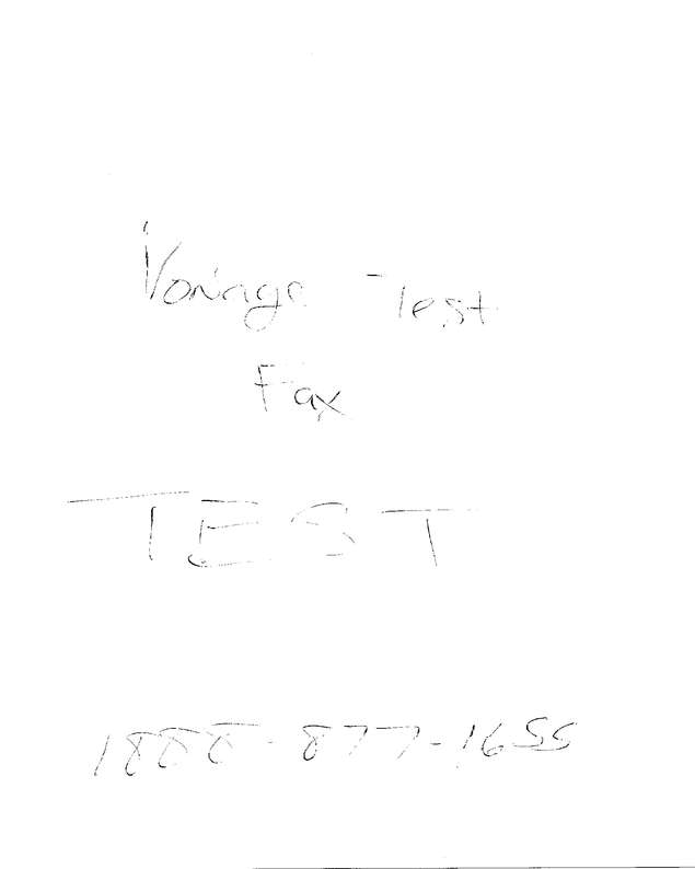 Fax page