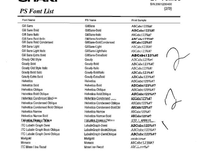 Fax page