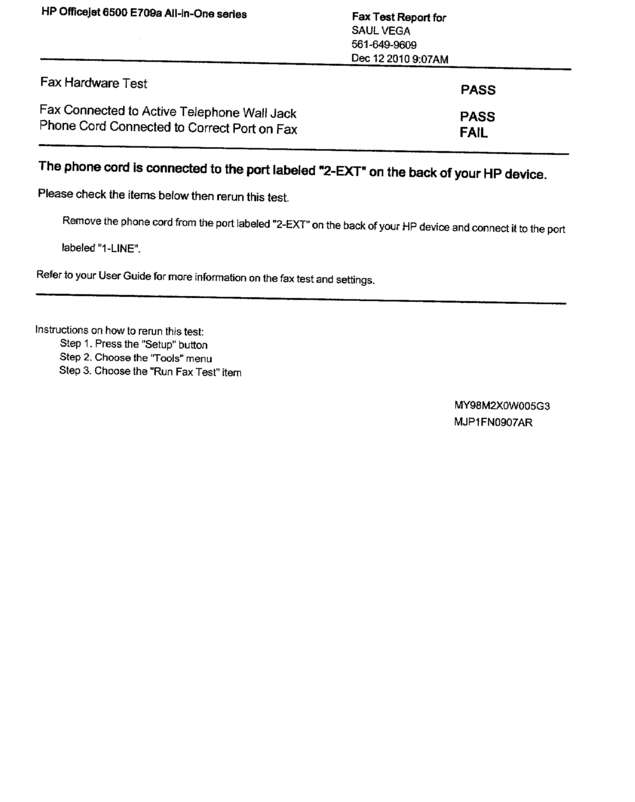 Fax page