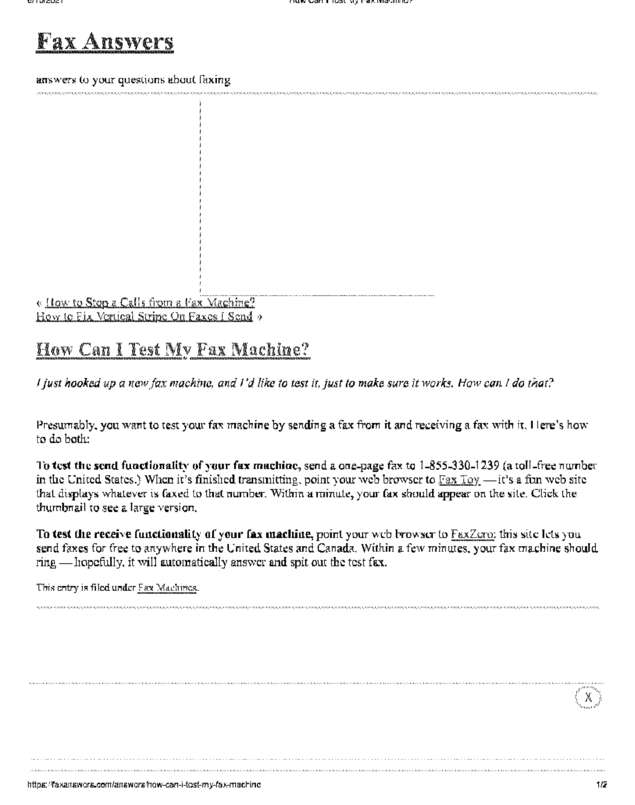 fax page