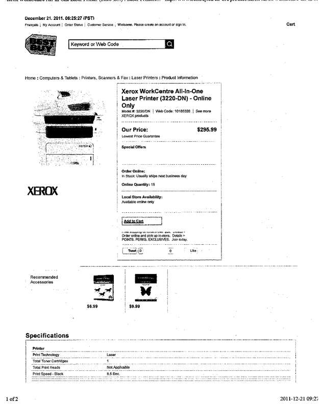 Fax page