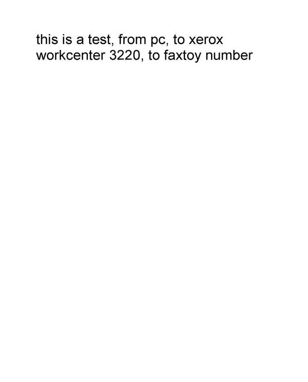 Fax page