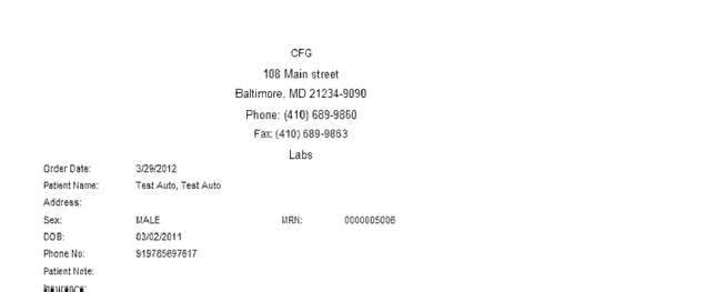 Fax page
