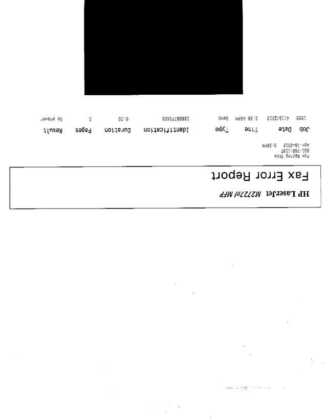 Fax page