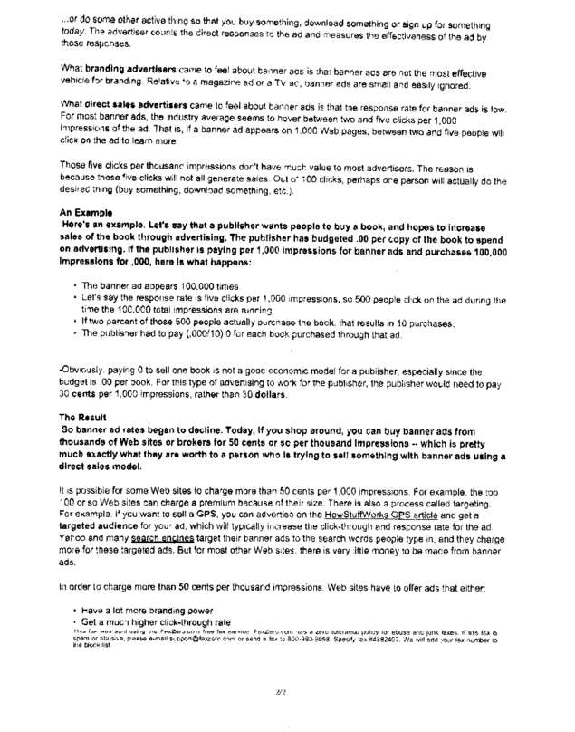 Fax page