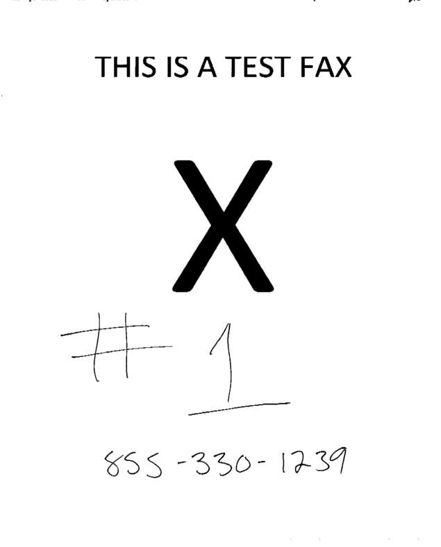 Fax page