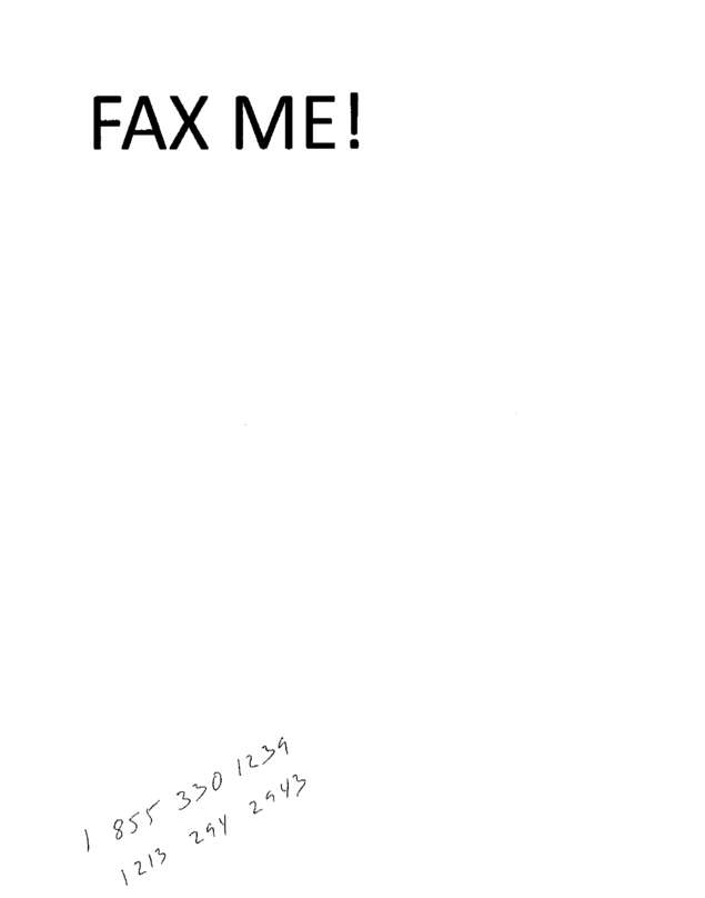 Fax page