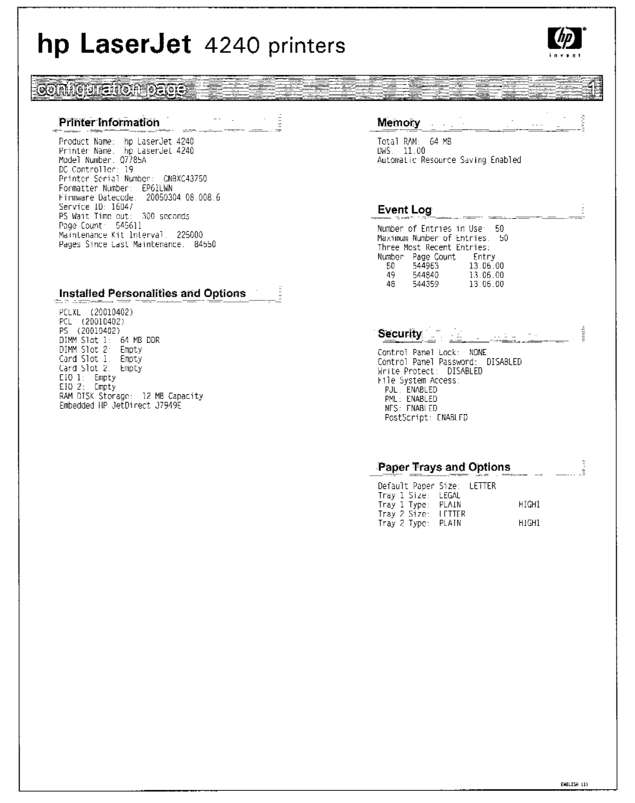 Fax page