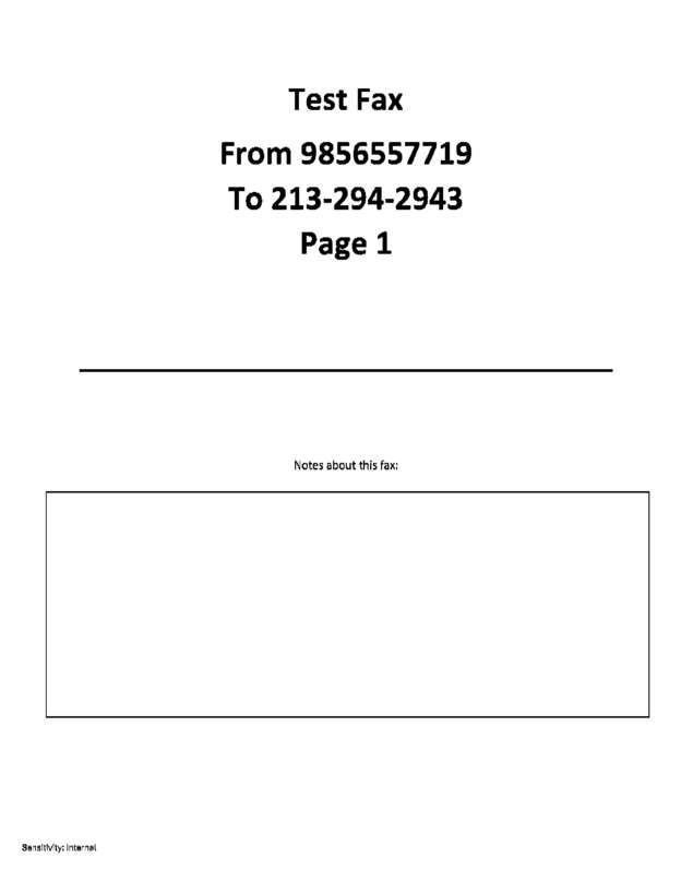 Fax page