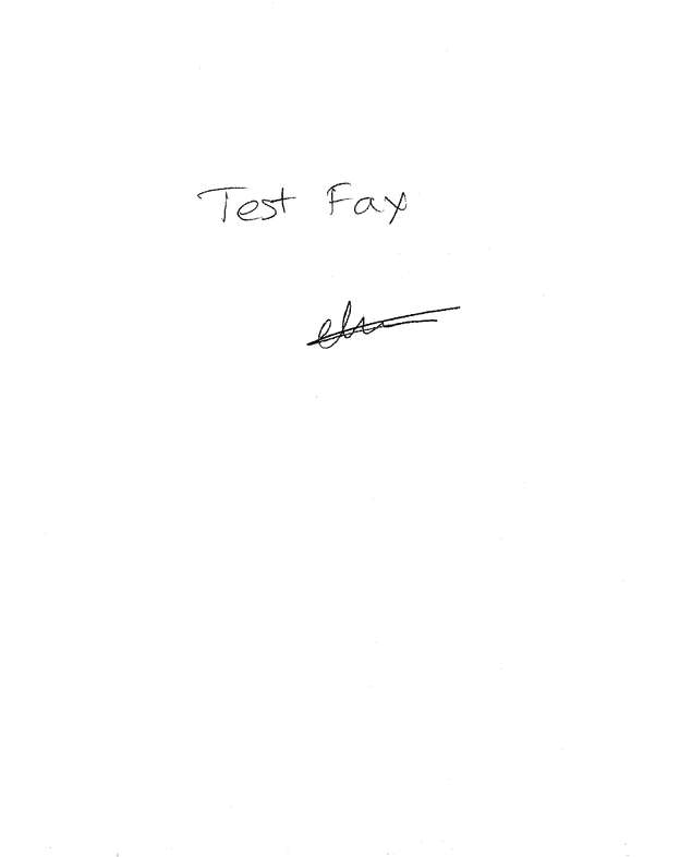 Fax page
