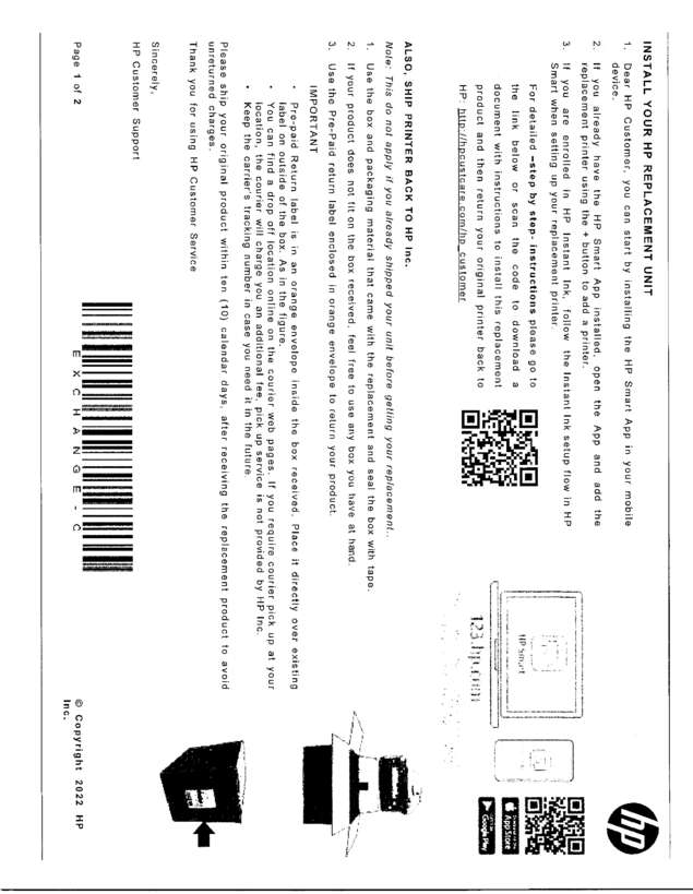 Fax page